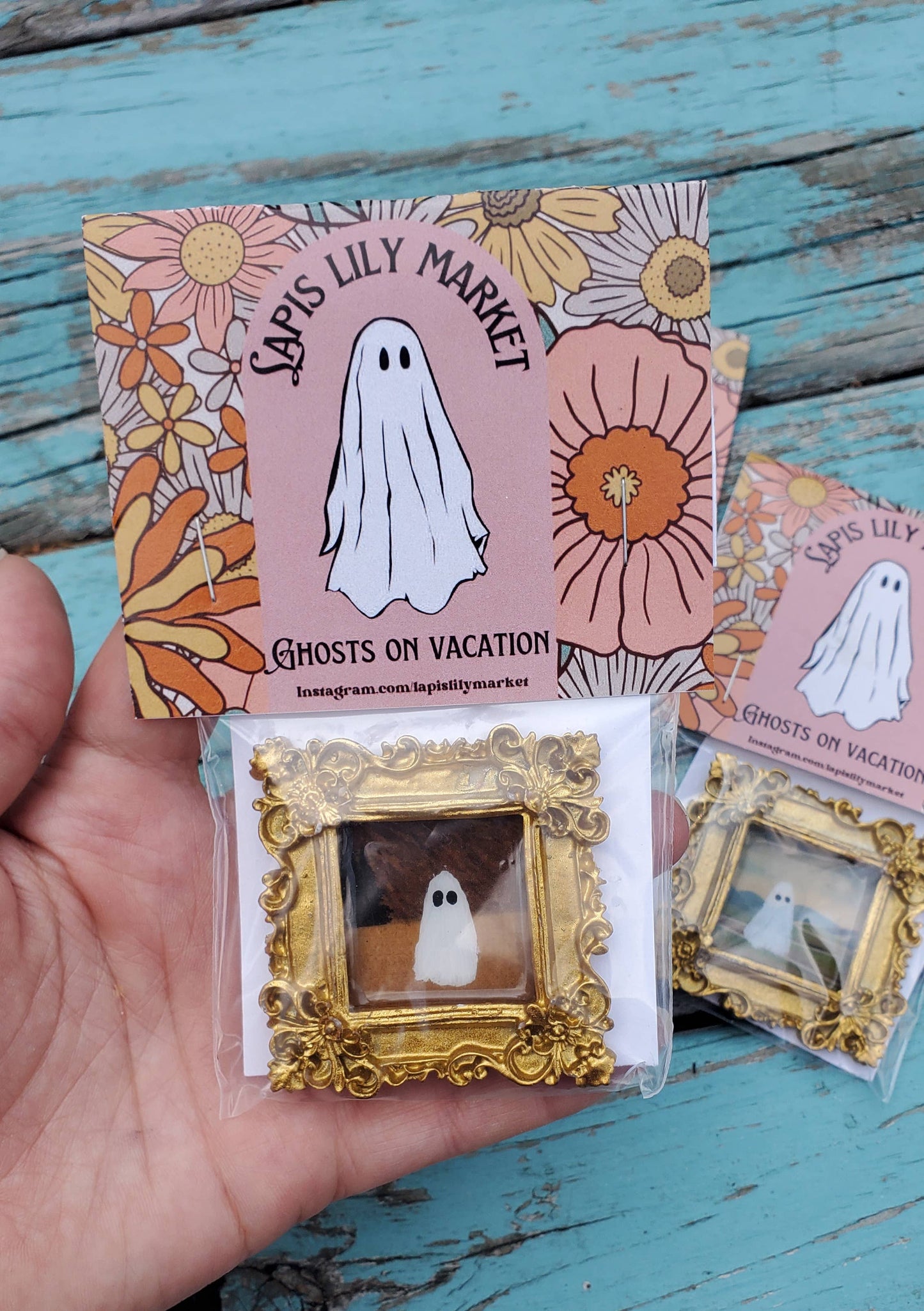 Ghosts on Vacation mini art