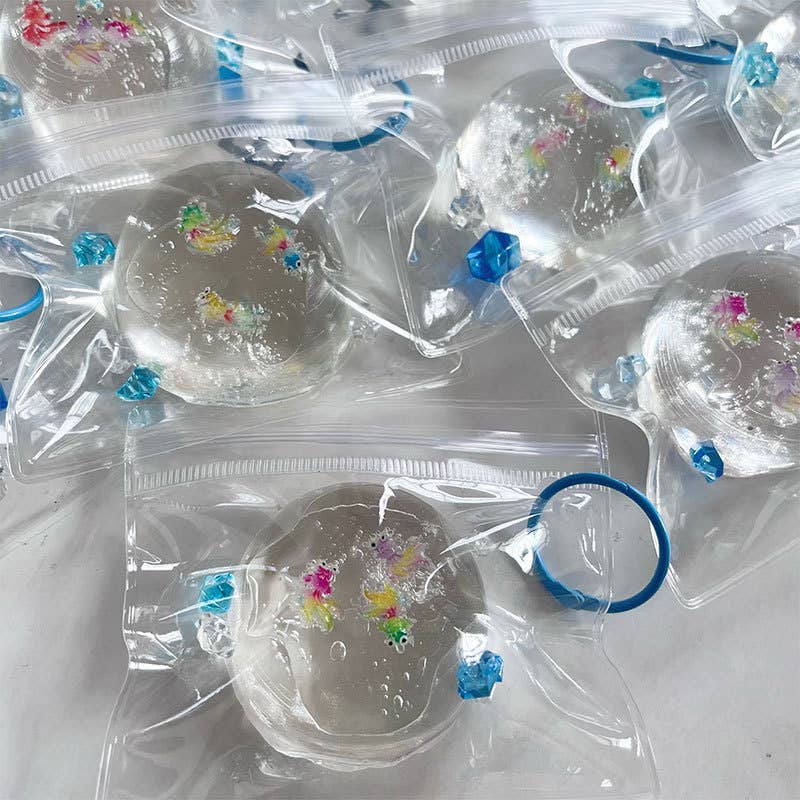 Mini Clear Cute Goldfish Squishy Stress Relief Toy