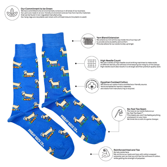 Men's Goats This Did Good Mismatched Socks, Socks Give Back