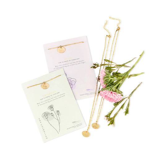 Birth Month Flower Necklace ASSORTMENT