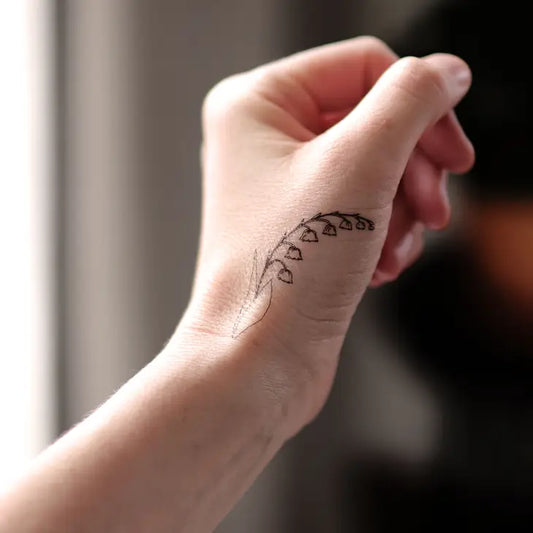 May Birth Flower - Lily of the Valley Temporary Tattoos