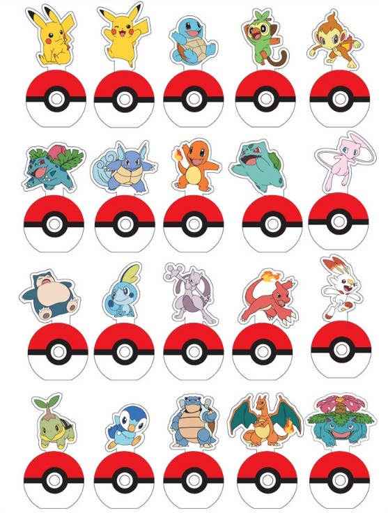 Pokemon Character Stamp Random Capsule Toy
