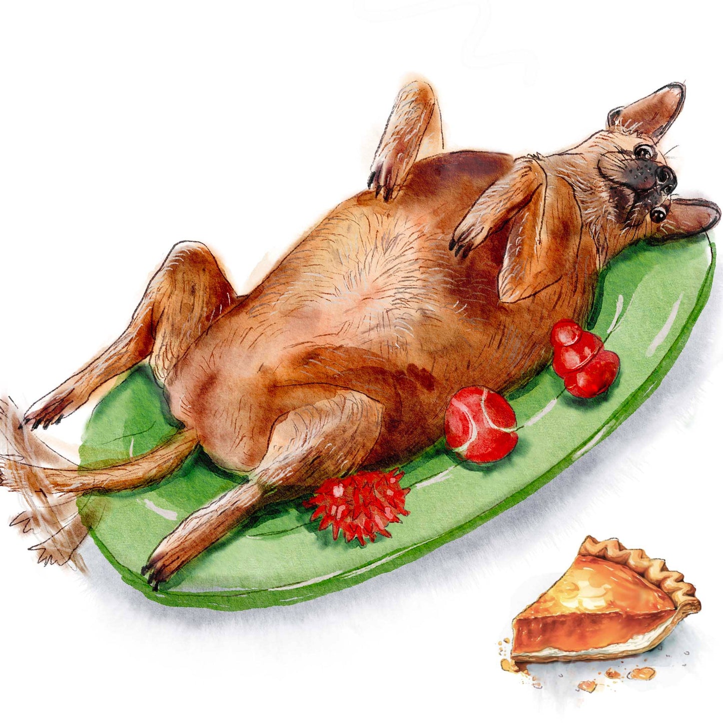 Turkey Dog Thanksgiving - Funny Thanksgiving Card