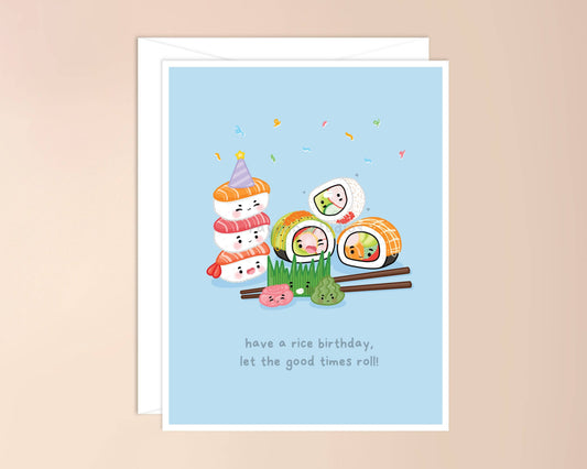 Have a Rice Birthday, Let the Good Times Roll Birthday Card