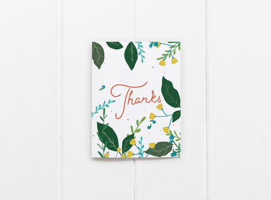 Thanks Flowers Greeting Card