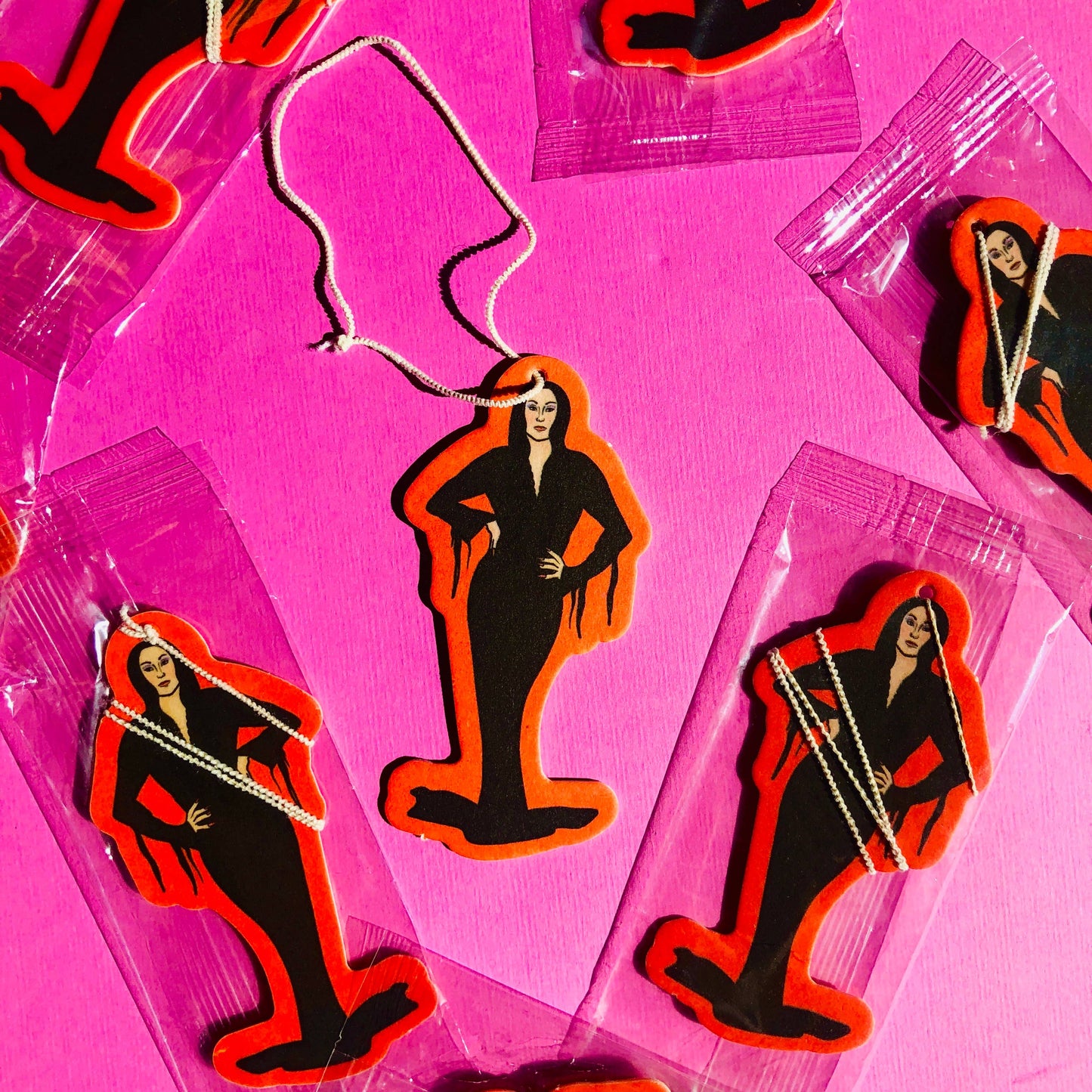 Morticia Addams Family Halloween Air Freshener