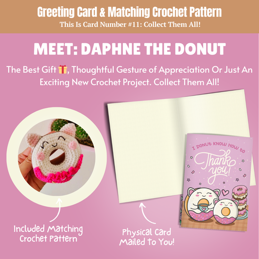 Thank You Card & Donut Crochet Pattern