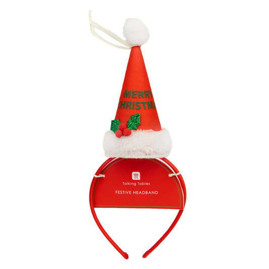 Red Merry Christmas Headband Accessory