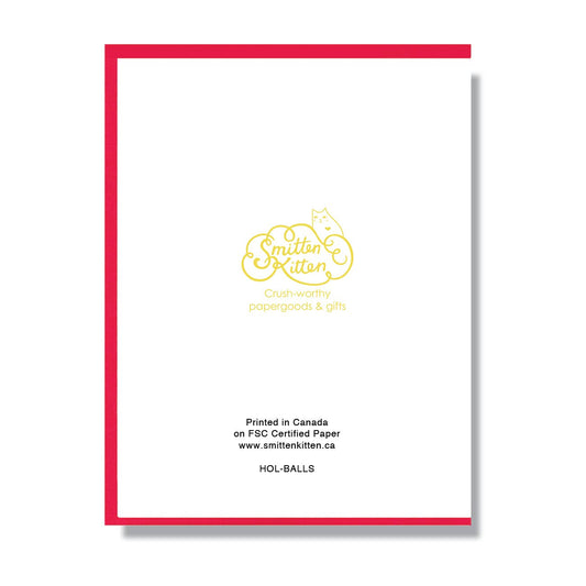 Custom Freezing Balls Holiday Card