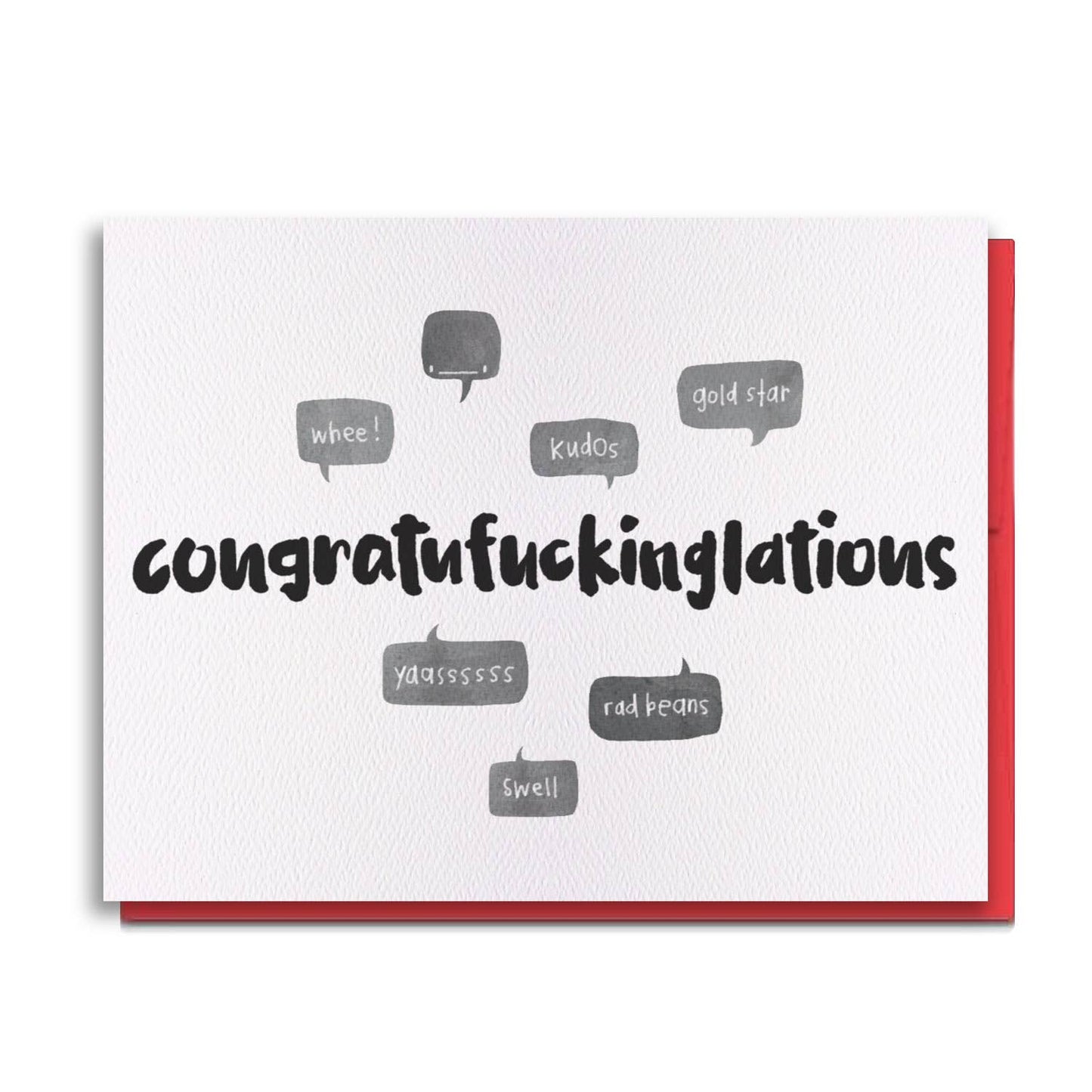 Greeting Card - Pen15 - Congratufuck