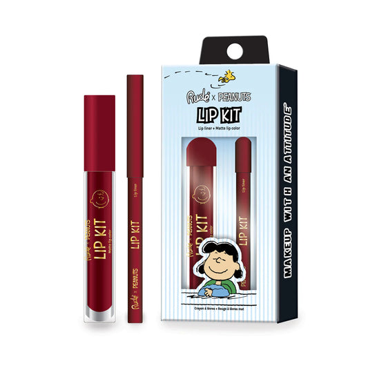 Peanuts Lip Kit - Lip Liner + Matte Lip Color | Nose Kiss