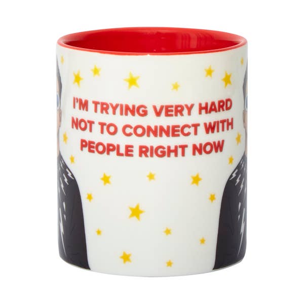 David Trying Hard Not To Connect Coffee Mug