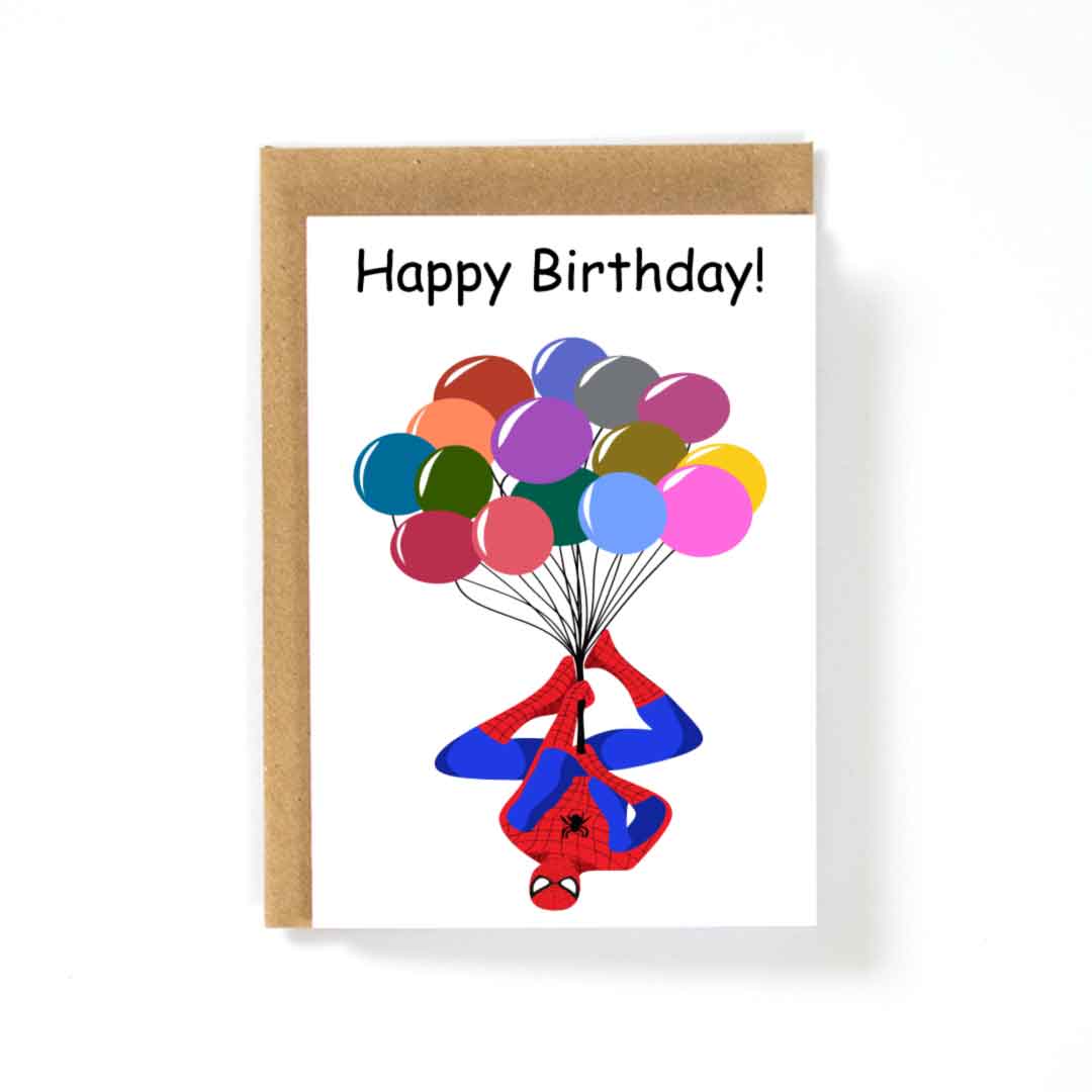 Spider-Man Happy Birthday Card