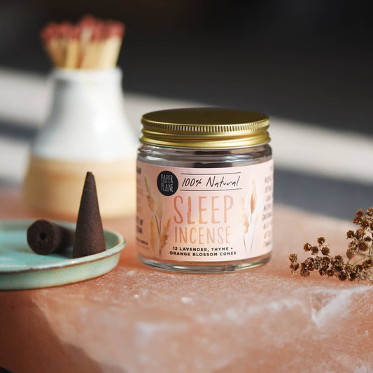 Sleep Incense Jar of Incense Cones - plant based, vegan