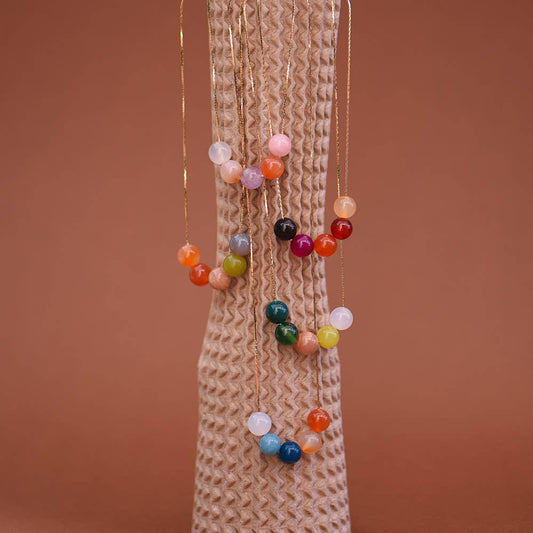 WOLCOTT bead necklace (ebony)