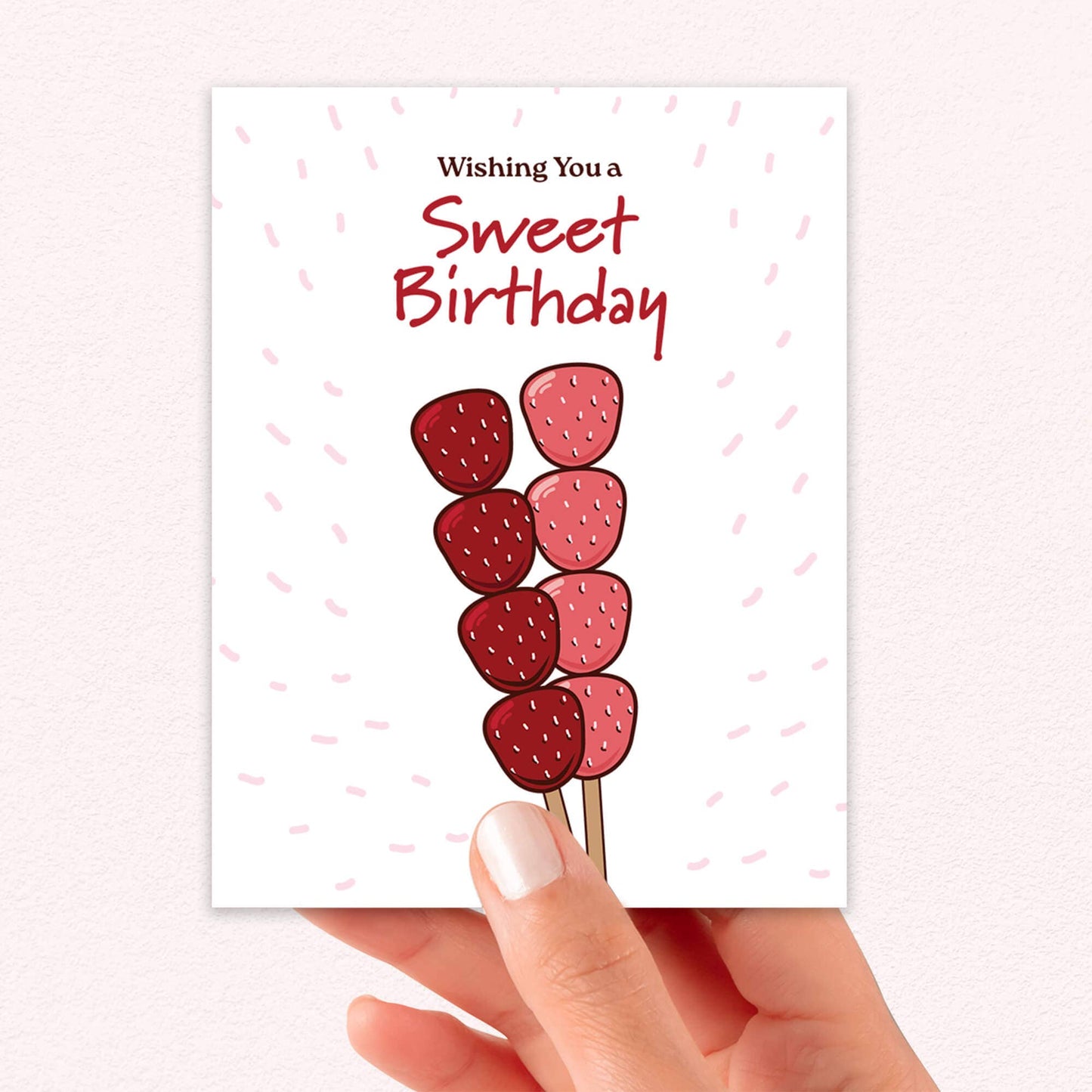 Sweet Tanghulu Funny Birthday Cards | Asian Snacks Food Greeting