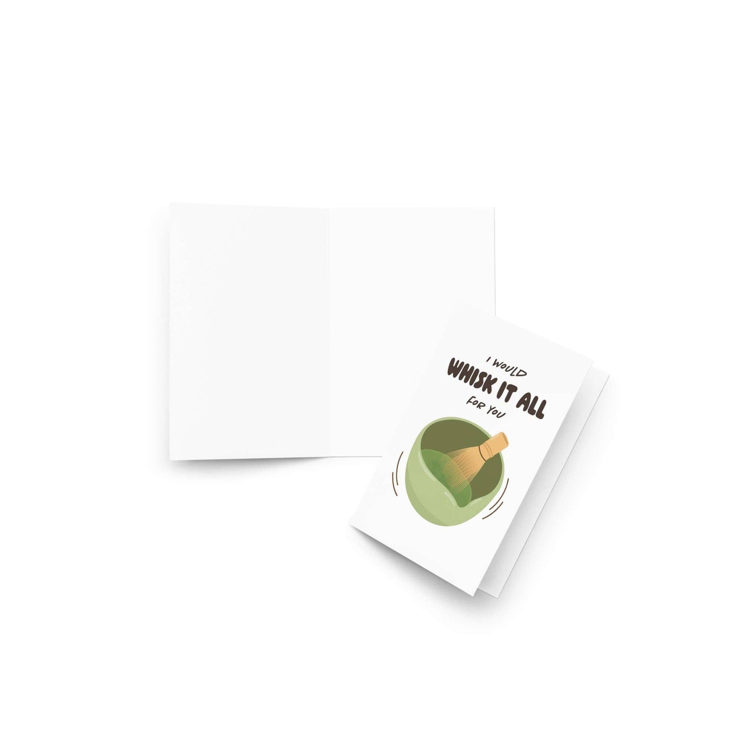 Whisk It All for You | Cute Green Tea Japanese Matcha Asian Greeting Card