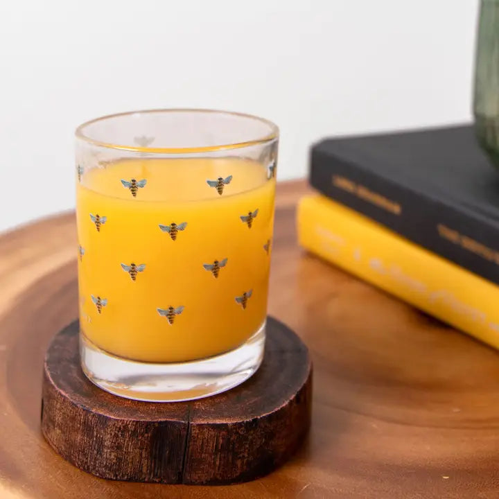 Honey Bee Short Juice Glass