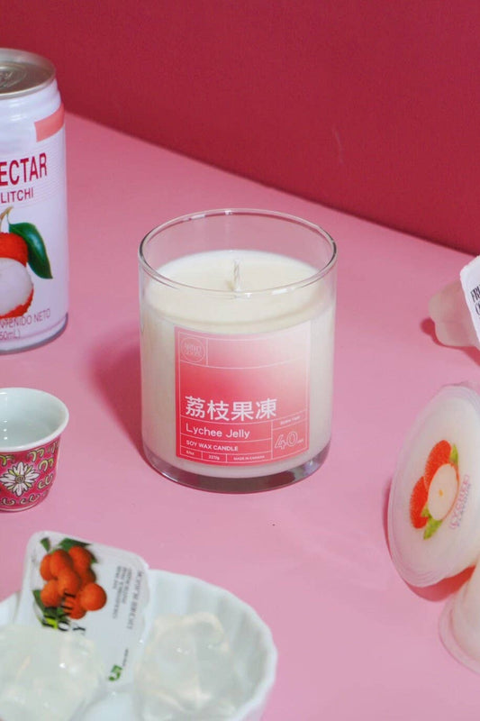 Lychee Coconut Jelly Soy Wax Candle
