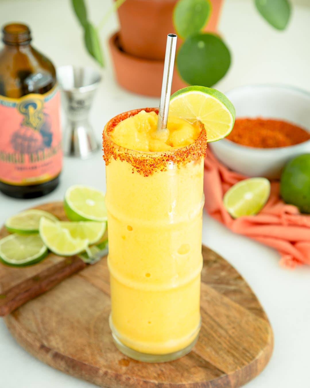 Mango Habanero Syrup 12oz - cocktail / mocktail drink mixer