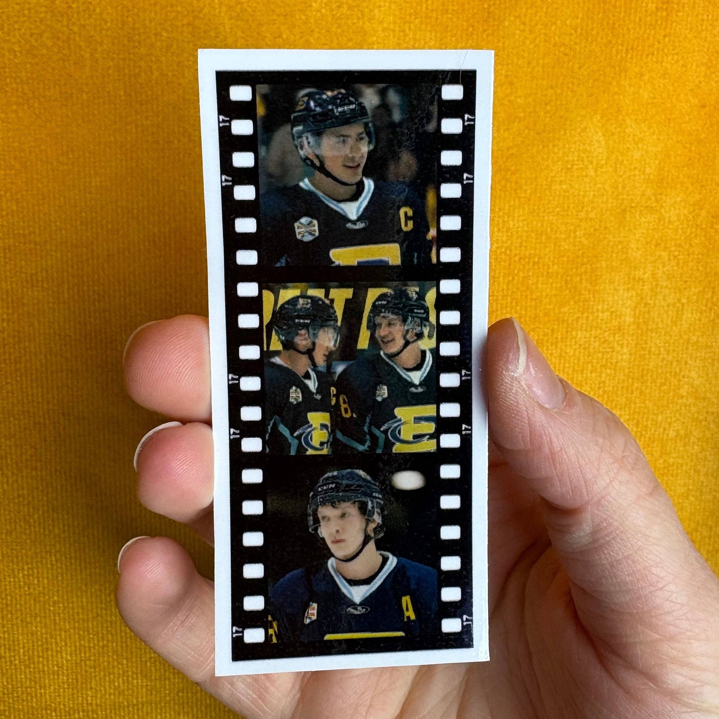 Hockey Boys Heated Rivalry Film Strip Sticker