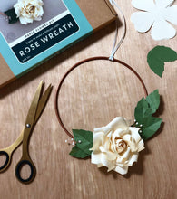 Load image into Gallery viewer, Paper Flower Craft Kit - Rose Wreath

