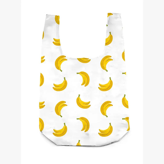 2-in-1 Bag Charm & Reusable Shopper Bag - Ripe Yellow Banana