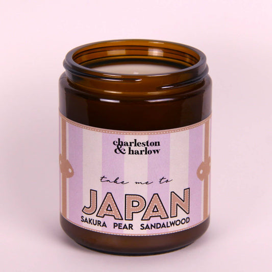 JAPAN: Sakura, Pear + Sandalwood 8oz Soy Candle FERNWEH
