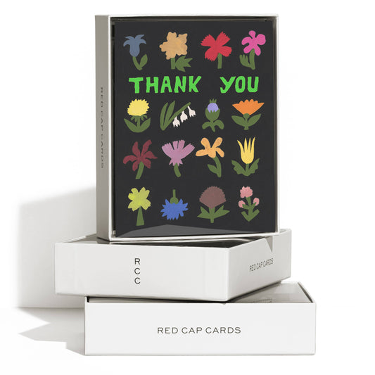 Little Flowers thank you greeting card