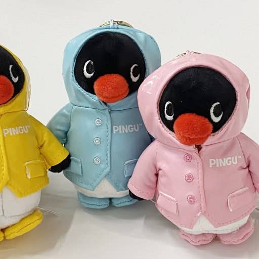Restock! Pingu Raincoat Plush Keychain new color!