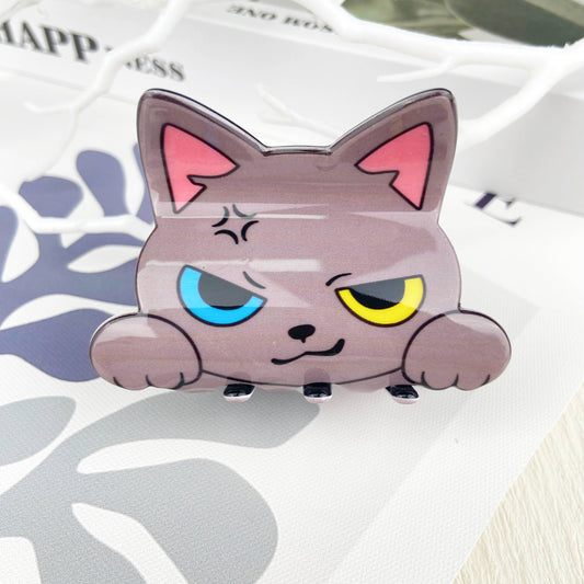 Cute carton cat hair claw clip