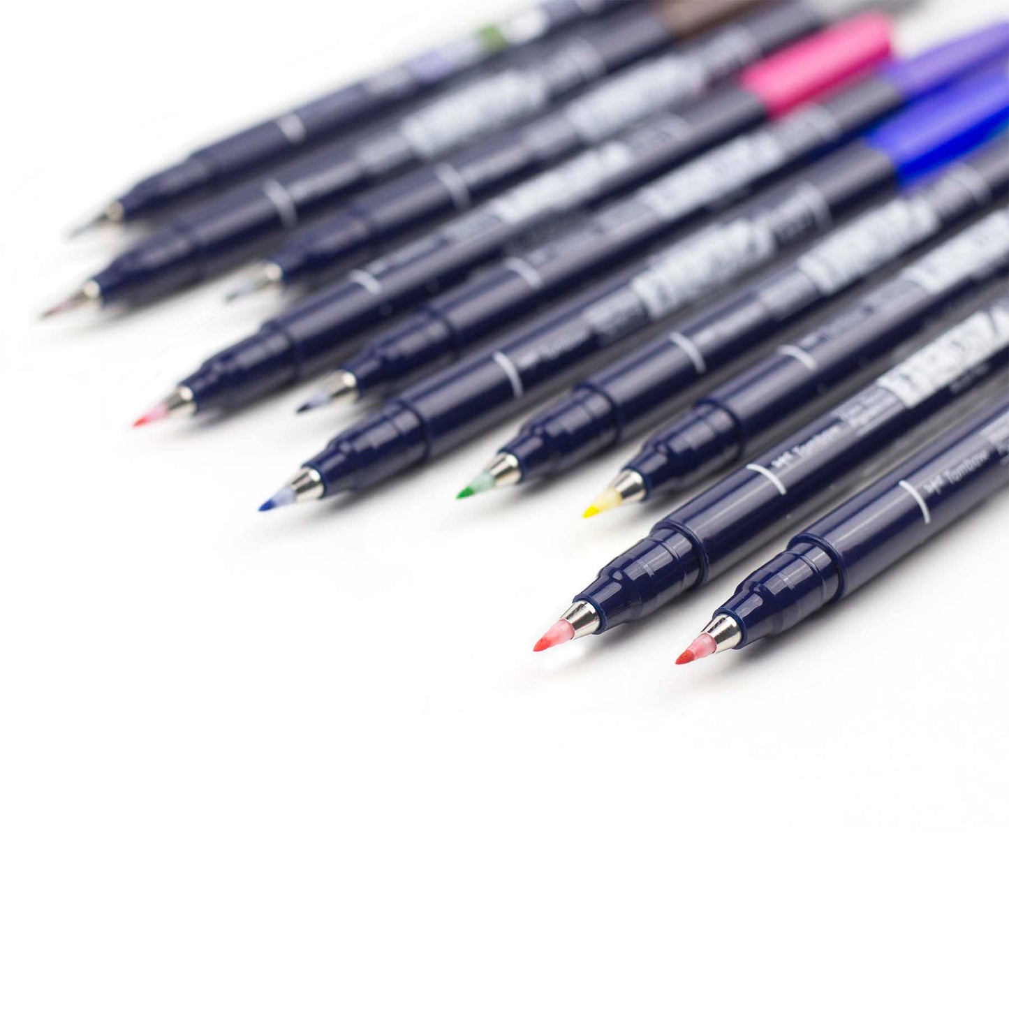 Fudenosuke Colors Calligraphy Brush Pens - 10-Pack
