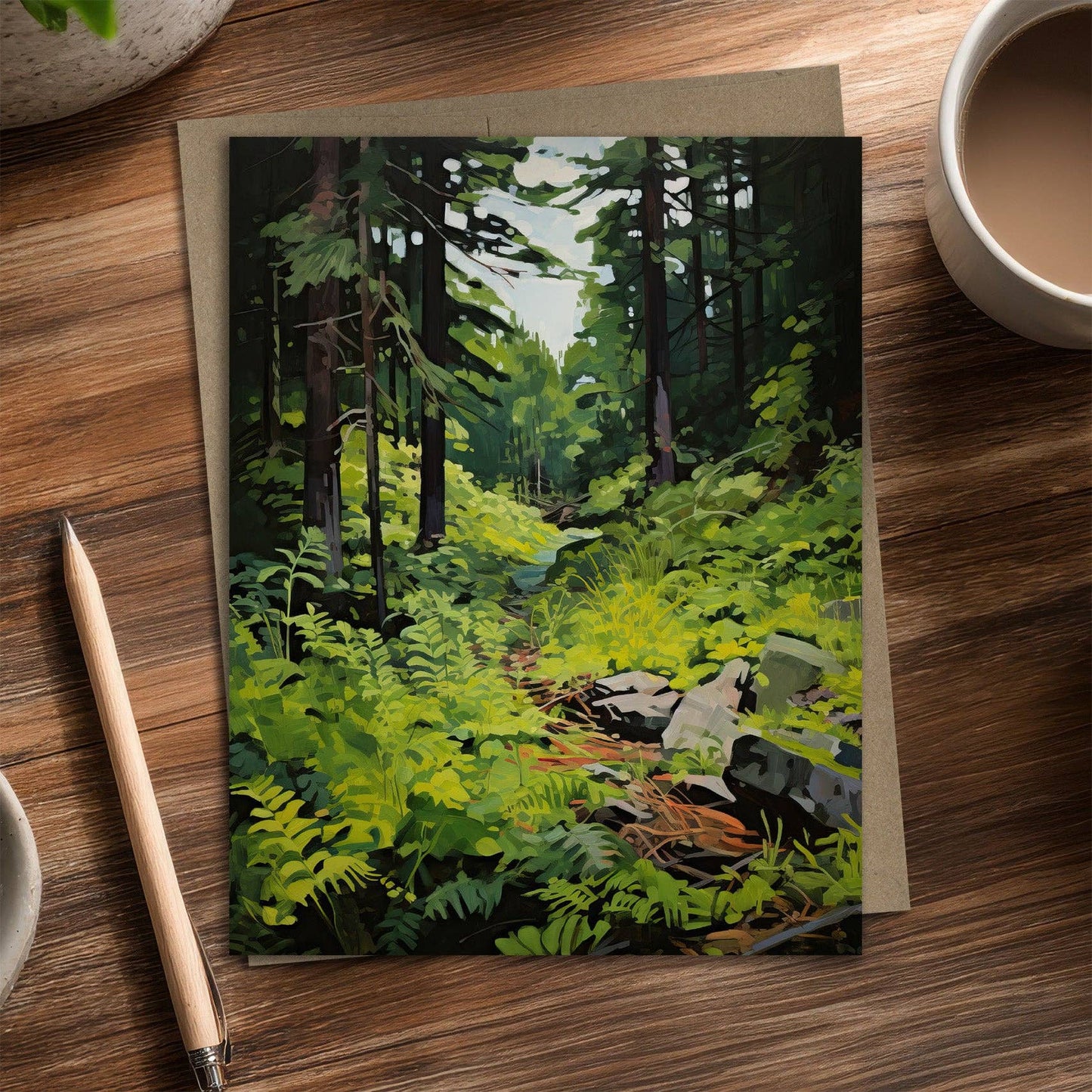 Into the Forest Trail Notecard