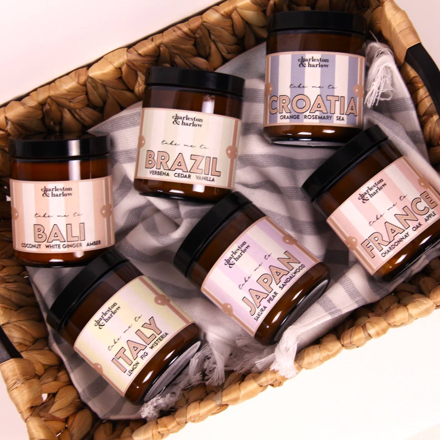 BALI: Coconut, White Ginger + Amber 8oz Soy Candle FERNWEH