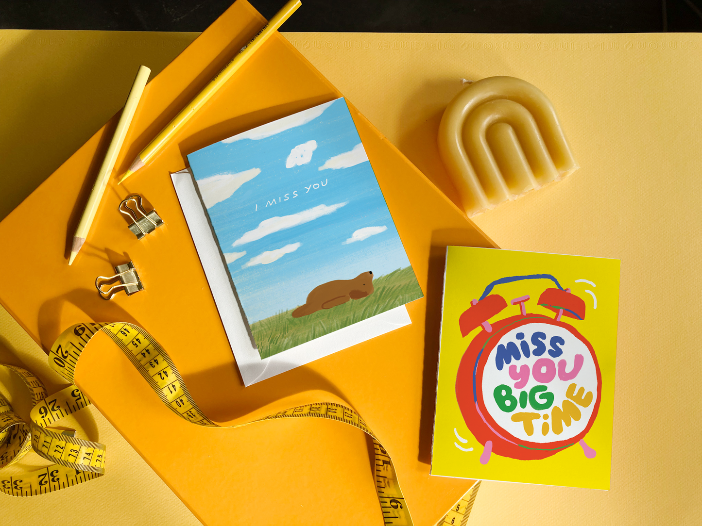 Miss You Dog – Cute Animal Miss You Card