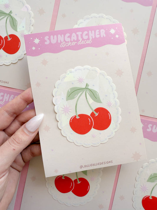 Cherry Suncatcher Window Decal
