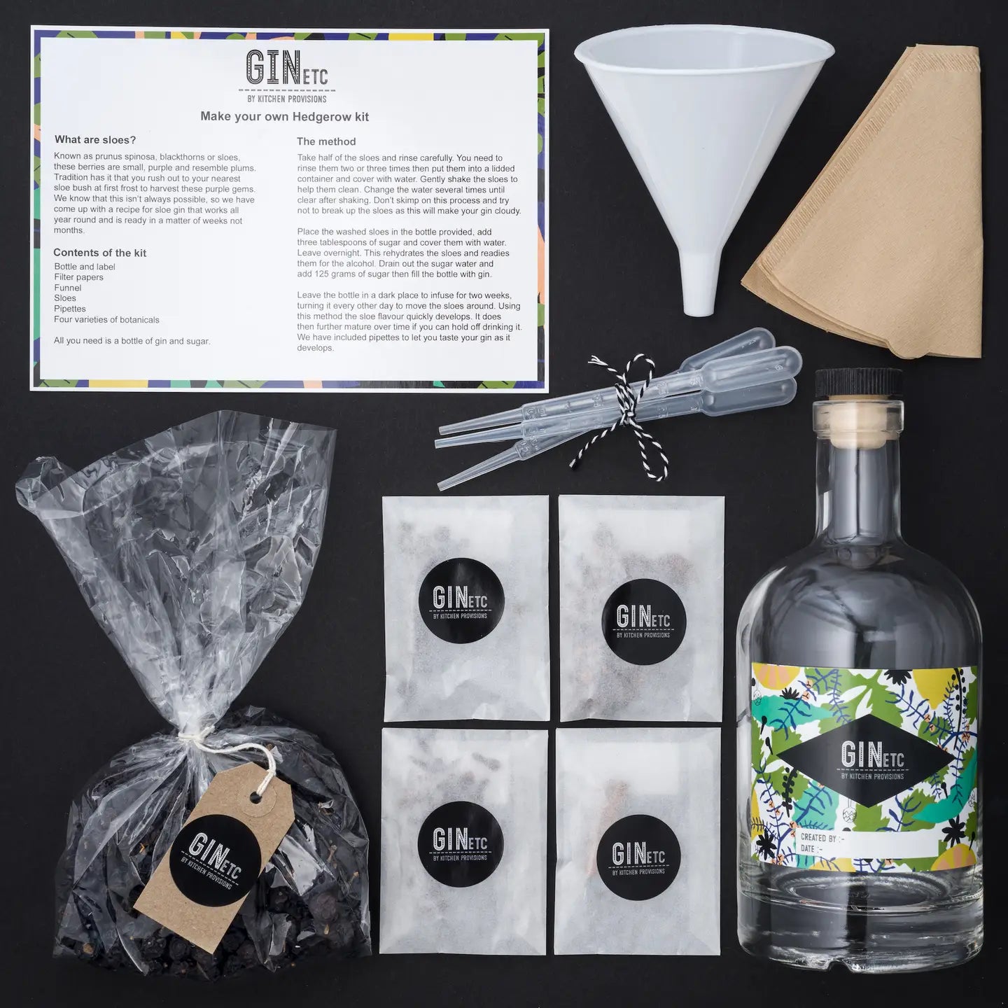 Make Your Own Sloe Gin Kit - the Hedgerow
