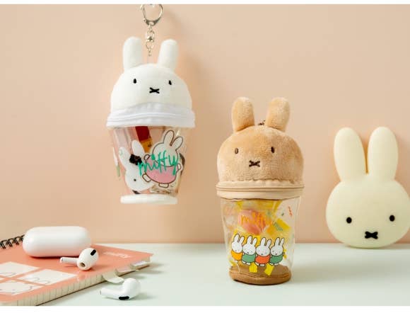 Miffy Jelly Transparent Pouch Key Ring, Bag Charm