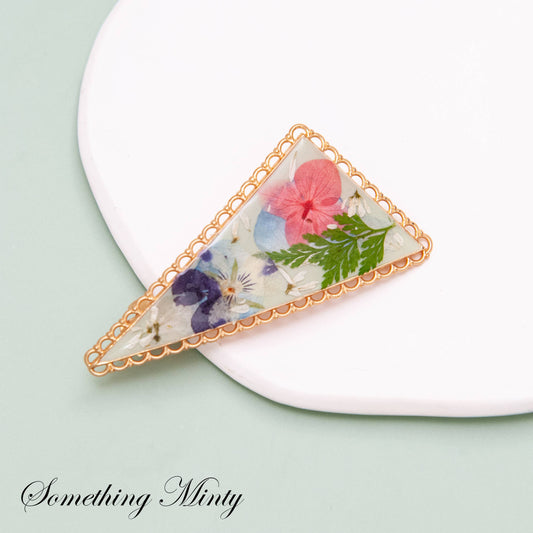 Real Pressed Flower Barrette