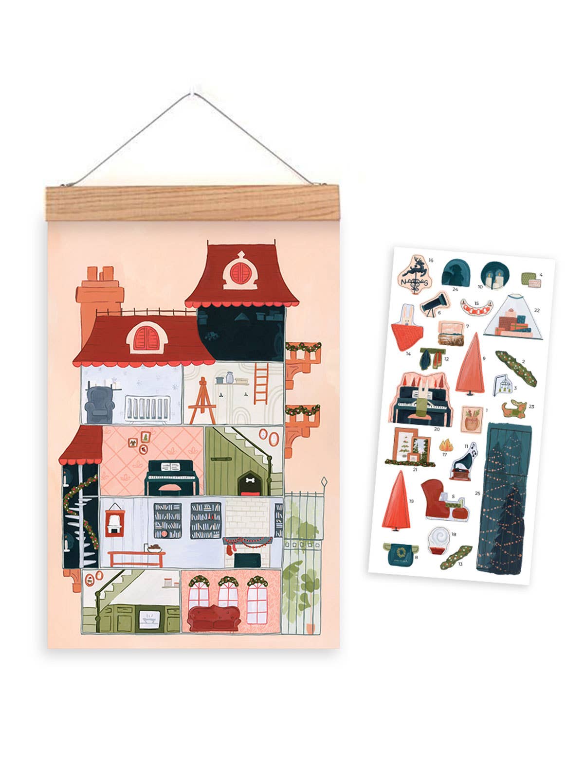 Christmas Countdown Calendar - Townhouse