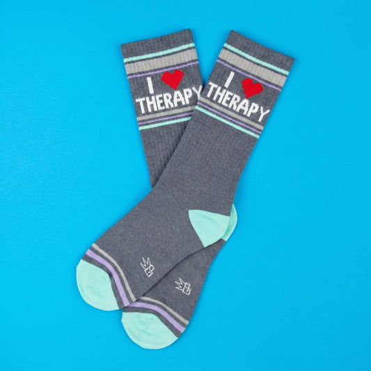 I ❤️ Therapy Gym Crew Socks