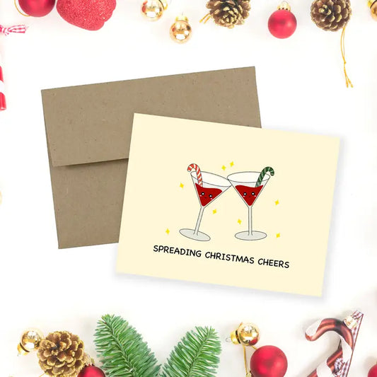Spreading Christmas Cheers Greeting Card