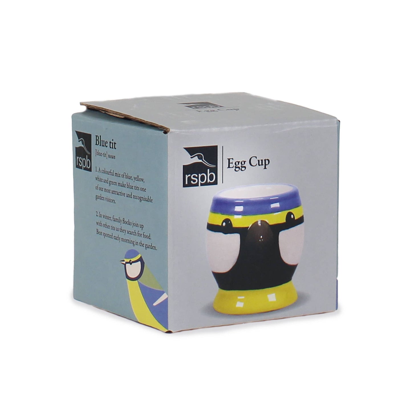 Ceramic Shaped Egg Cup Blue Tit Bird