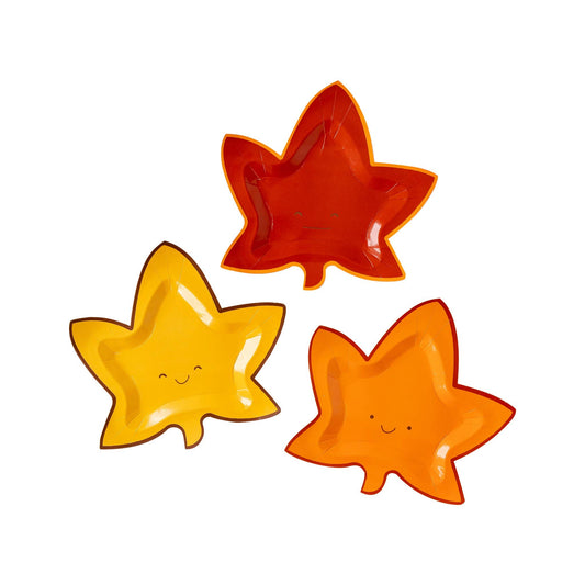 THP935 - Harvest Cute Leaf Shaped Plate Set