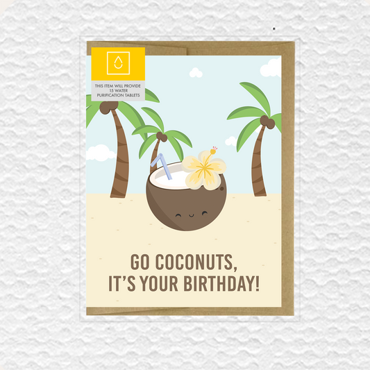 Go Coconuts Birthday Card