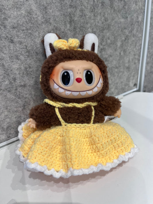 the monsters labubu crochet clothes assorted