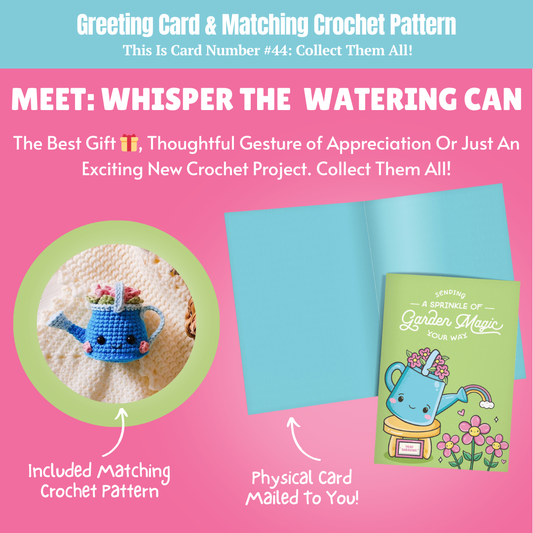 Everyday Card & Watering Can Crochet Pattern