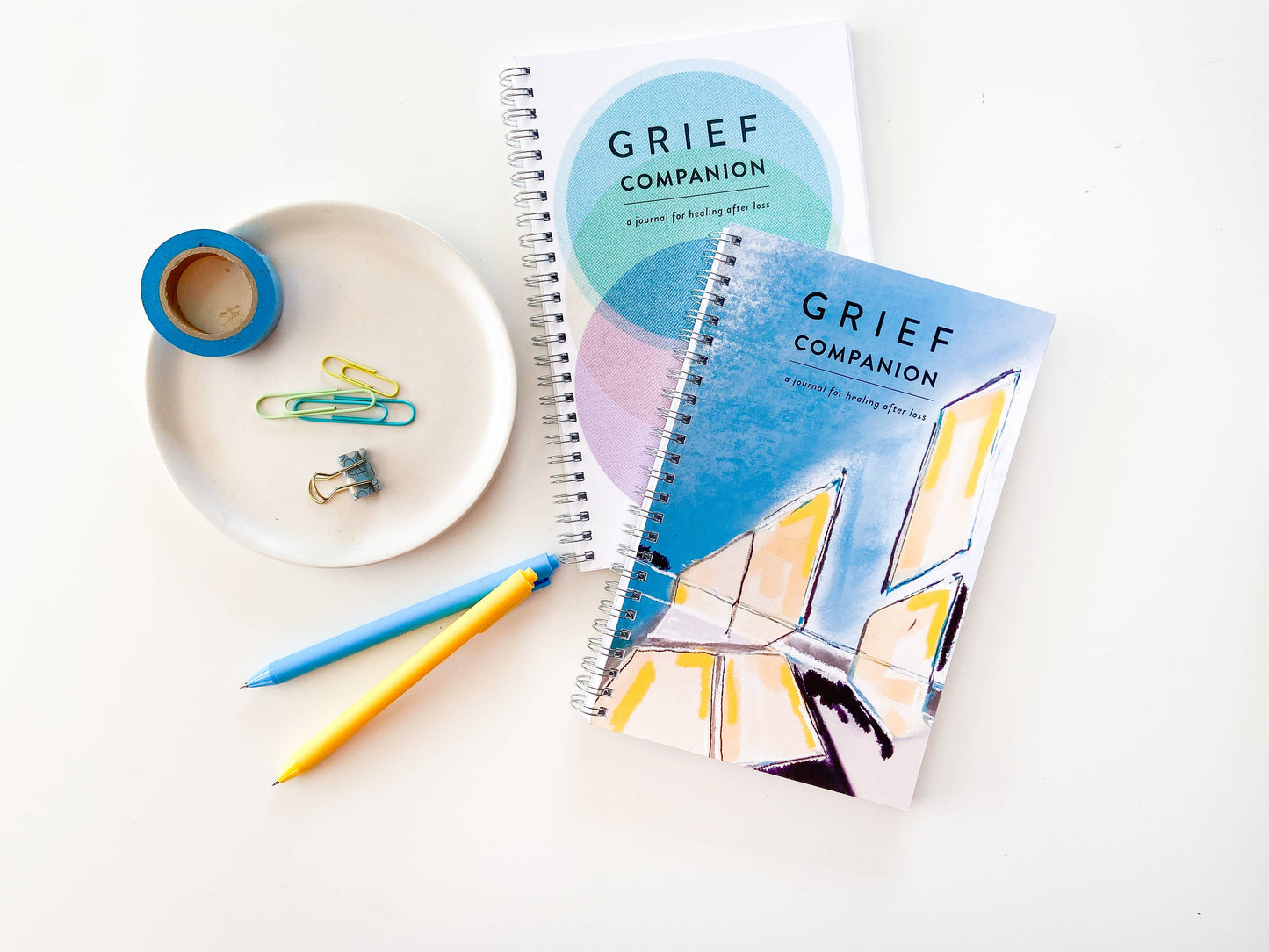 Spiral Notebook Journal - Circles Grief