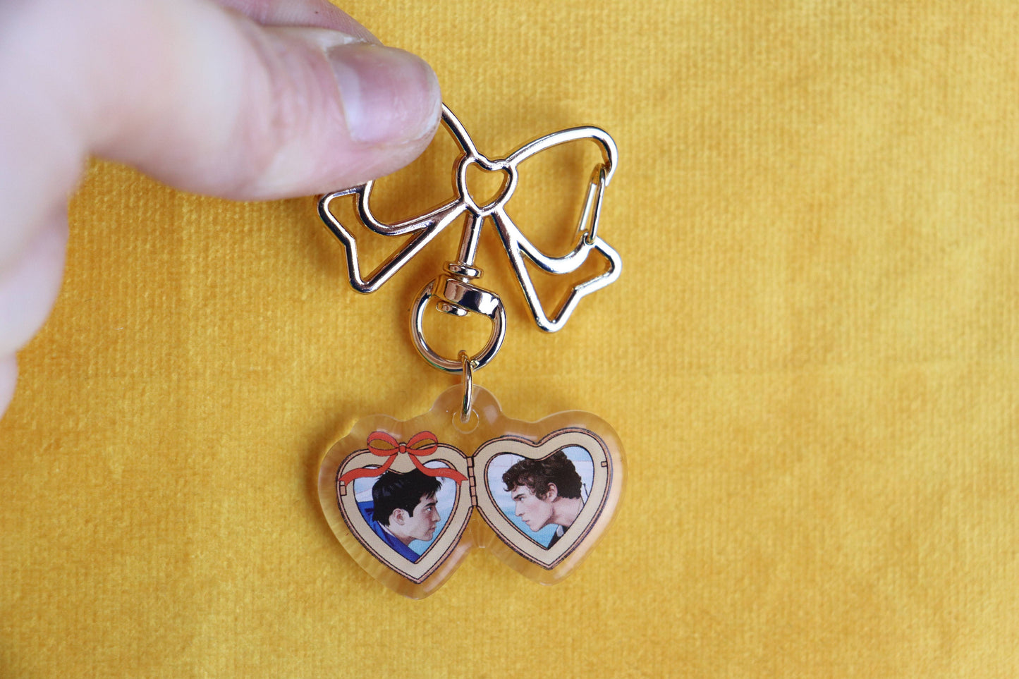 Mini Shane + Ilya Heated Rivalry Locket Bag Charm Keychain