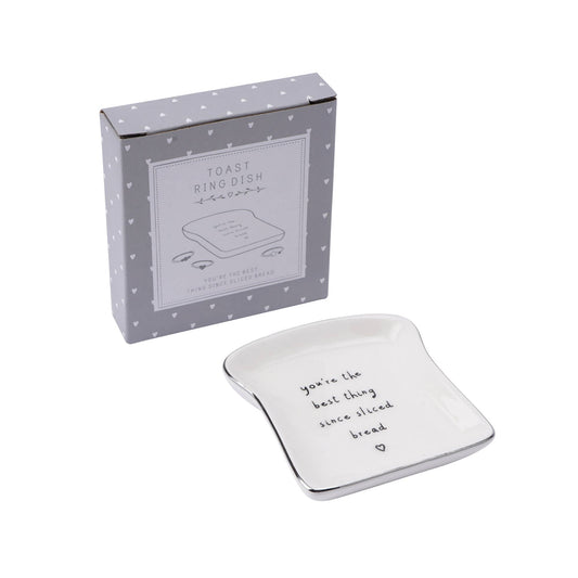 Ceramic 'Your The Best Thing Since Sliced Bread' Ring Dish